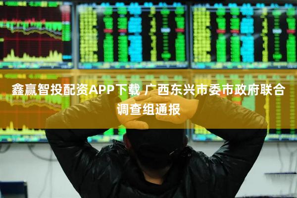 鑫赢智投配资APP下载 广西东兴市委市政府联合调查组通报