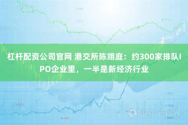 杠杆配资公司官网 港交所陈翊庭：约300家排队IPO企业里，一半是新经济行业