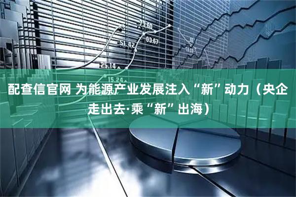 配查信官网 为能源产业发展注入“新”动力（央企走出去·乘“新”出海）