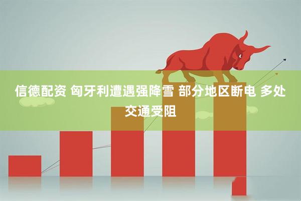 信德配资 匈牙利遭遇强降雪 部分地区断电 多处交通受阻