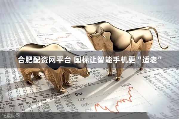 合肥配资网平台 国标让智能手机更“适老”