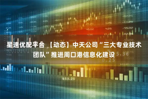 星速优配平台 【动态】中天公司“三大专业技术团队”推进周口港信息化建设